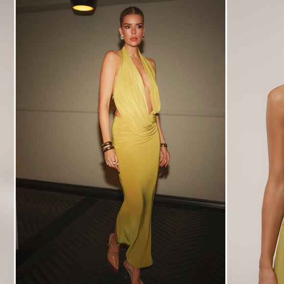 JLUXLABEL Moss Dawn Draped Maxi Dress - Small - NWT - Picture 4 of 5